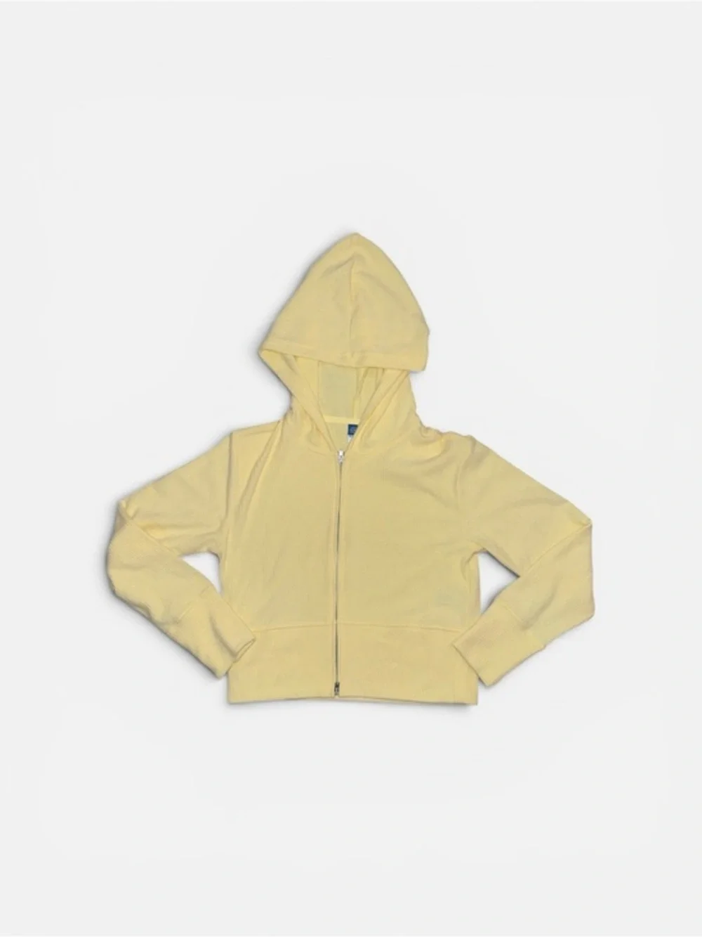 Old Navy Light Yellow Girls' Zip Hoodie Cozy & Soft Spring Summer Sweatershirt
